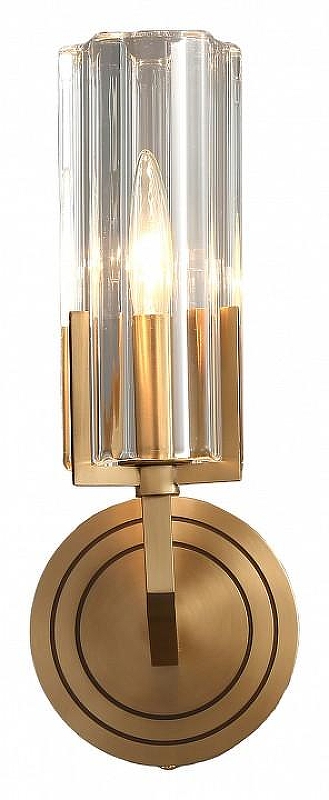 Бра Moderli Brass V11015-1W цвет плафона/подвески Прозрачный, цвет арматуры Латунь