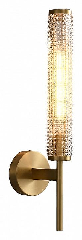 Бра Moderli Brass V11021-1W цвет плафона/подвески Прозрачный, цвет арматуры Латунь