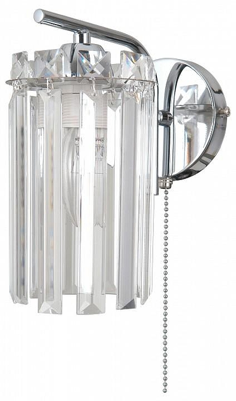 Бра Moderli Everly V10752-1W цвет плафона/подвески Прозрачный, цвет арматуры Хром
