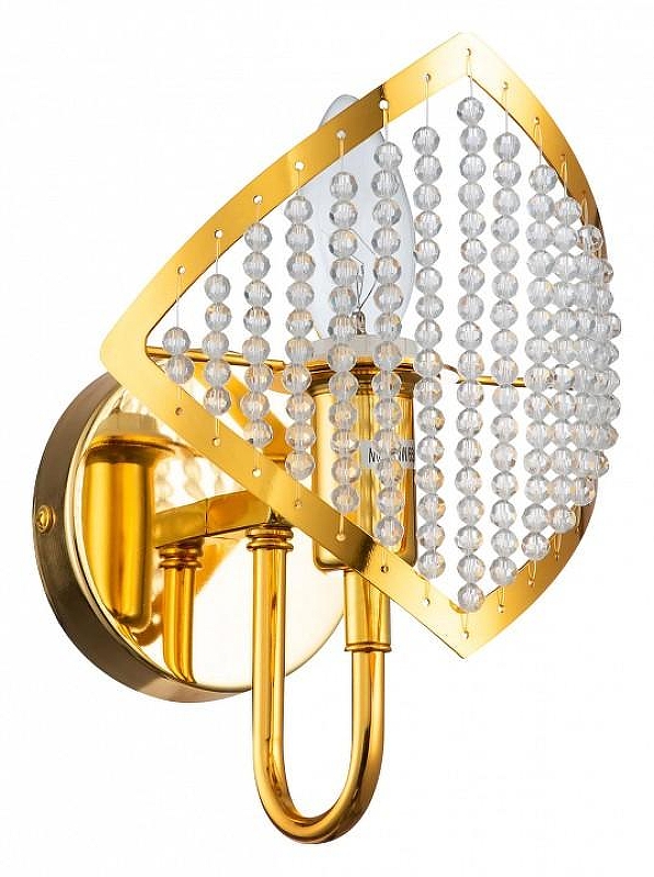 Бра Moderli Shade V8051-1W цвет плафона/подвески Прозрачный, цвет арматуры Золото