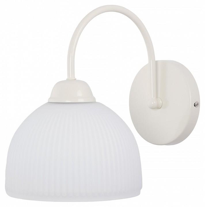 Бра MyFar Flora MR2272-1W цвет плафона/подвески Белый, цвет арматуры Бежевый