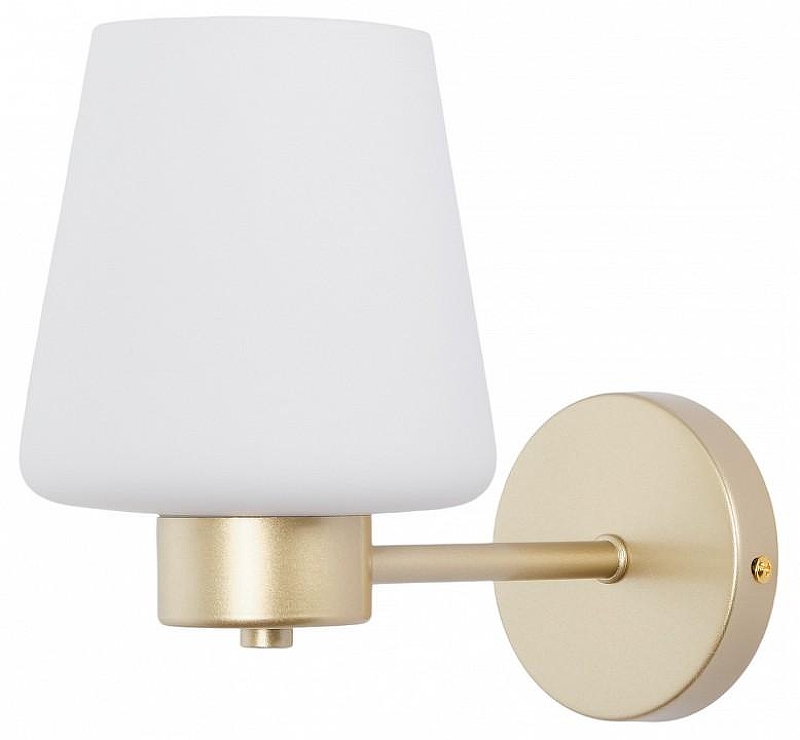 Бра MyFar Mark MR2340-1W цвет плафона/подвески Белый, цвет арматуры Бежевый