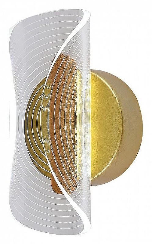 Бра Natali Kovaltseva 81110 LED LAMPS 81110/1W цвет плафона/подвески Прозрачный, Оранжевый, цвет арматуры Золото