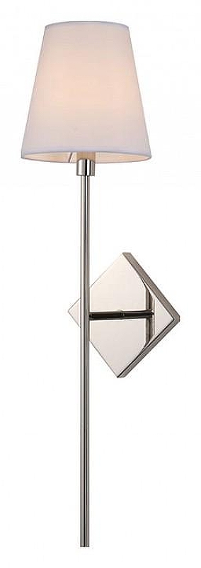Бра Newport 3550 3551/A nickel цвет плафона/подвески Белый, цвет арматуры Никель