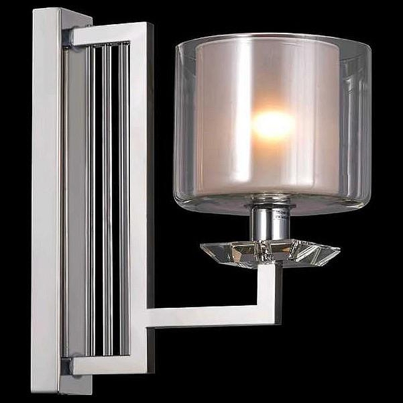 Бра Newport 4400 4401/A chrome цвет плафона/подвески Прозрачный, цвет арматуры Хром