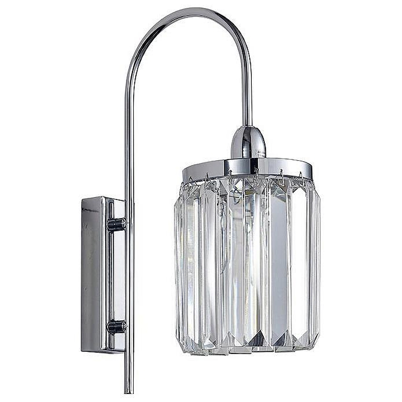 Бра Newport 4500 4501/A chrome цвет плафона/подвески Прозрачный, цвет арматуры Хром