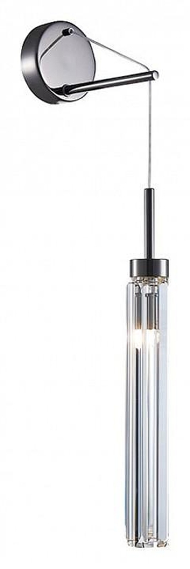 Бра Newport 4520 4521 L/A black glossy цвет плафона/подвески Прозрачный, цвет арматуры Черный