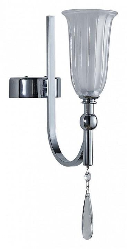 Бра Newport 4800 4801/A chrome цвет плафона/подвески Белый, Прозрачный, цвет арматуры Золото