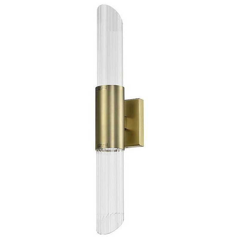 Бра Newport 7270 7272/A brass цвет плафона/подвески Прозрачный, цвет арматуры Латунь