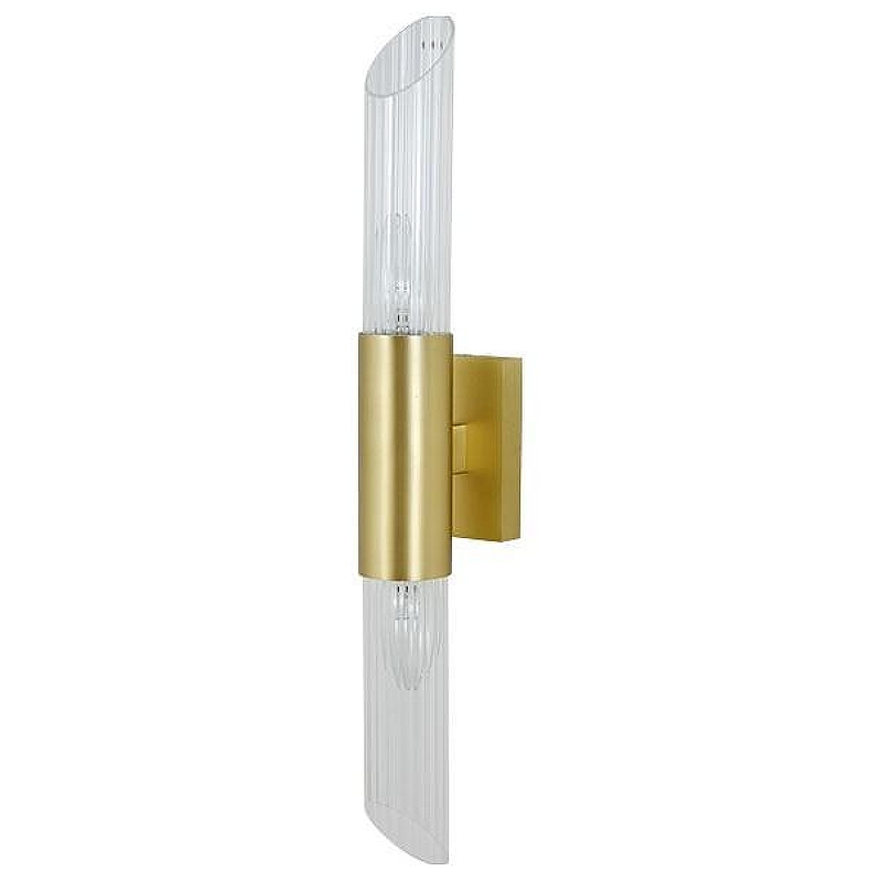Бра Newport ALICE 7272/A brass new цвет плафона/подвески Прозрачный, цвет арматуры Латунь