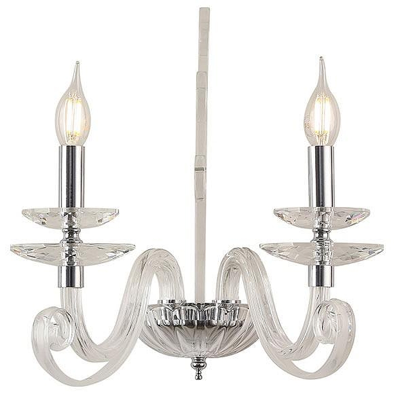 Бра Newport ANNABELLE 8572/A chrome цвет плафона/подвески Прозрачный, цвет арматуры Хром