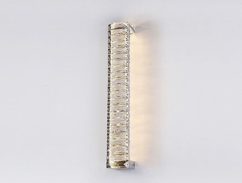 Бра Newport CRYSTAL М0071200 цвет плафона/подвески Прозрачный, Хром, цвет арматуры Хром