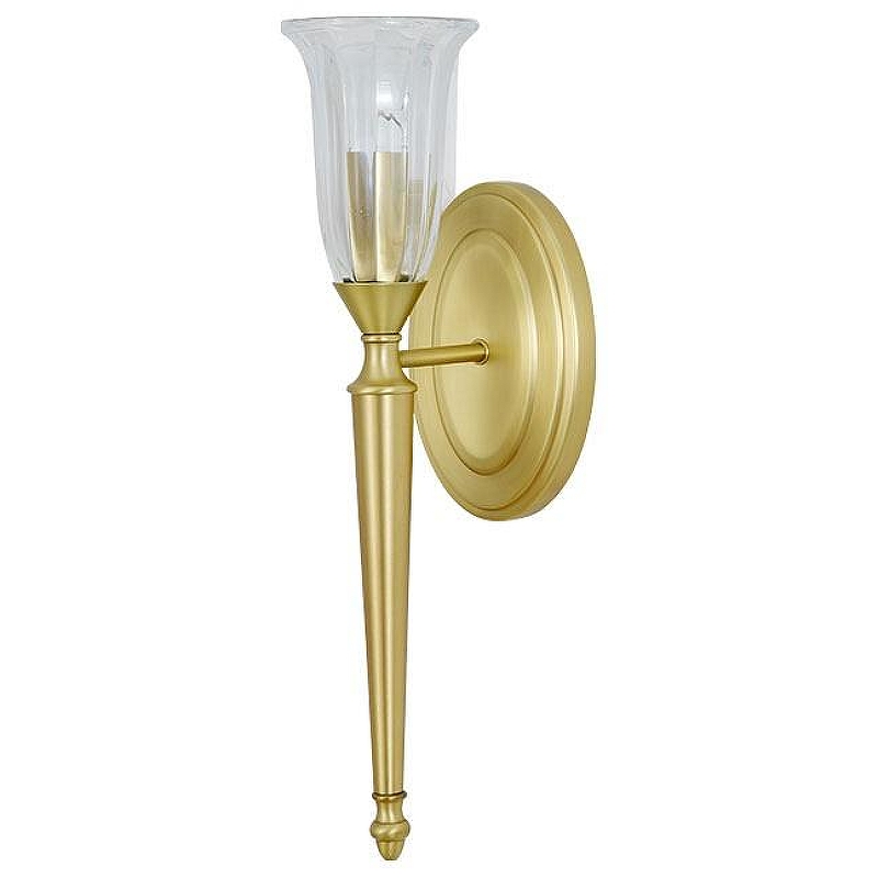 Бра Newport MARGO 3712/A brass цвет плафона/подвески Прозрачный, цвет арматуры Латунь