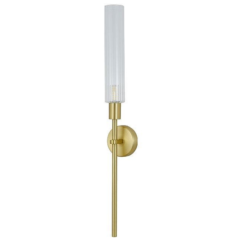 Бра Newport ODRI 7291/A brass new цвет плафона/подвески Прозрачный, цвет арматуры Латунь