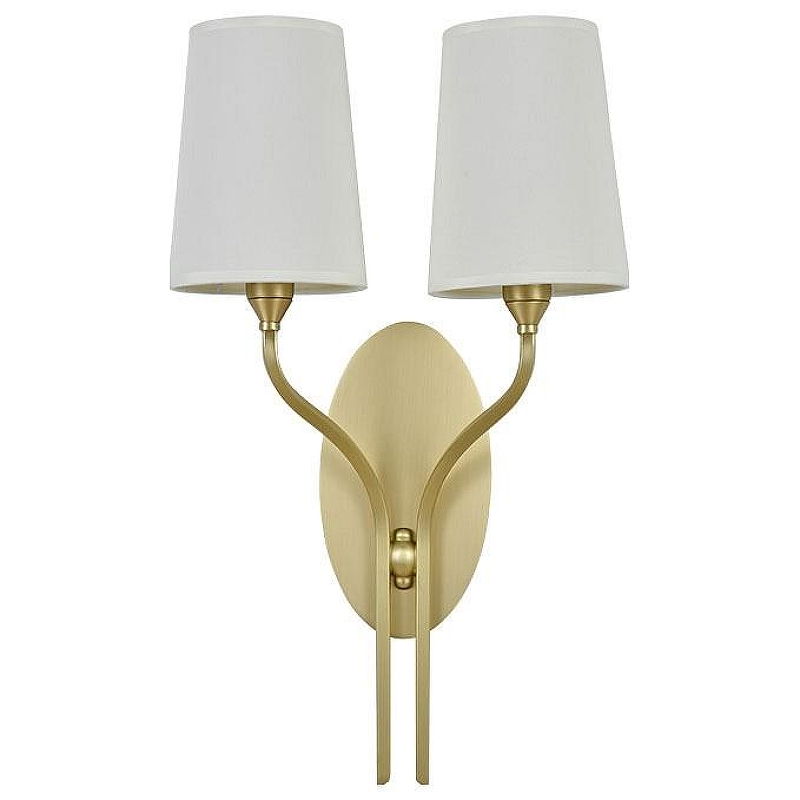 Бра Newport SARA 3554/A brass цвет плафона/подвески Белый, цвет арматуры Латунь
