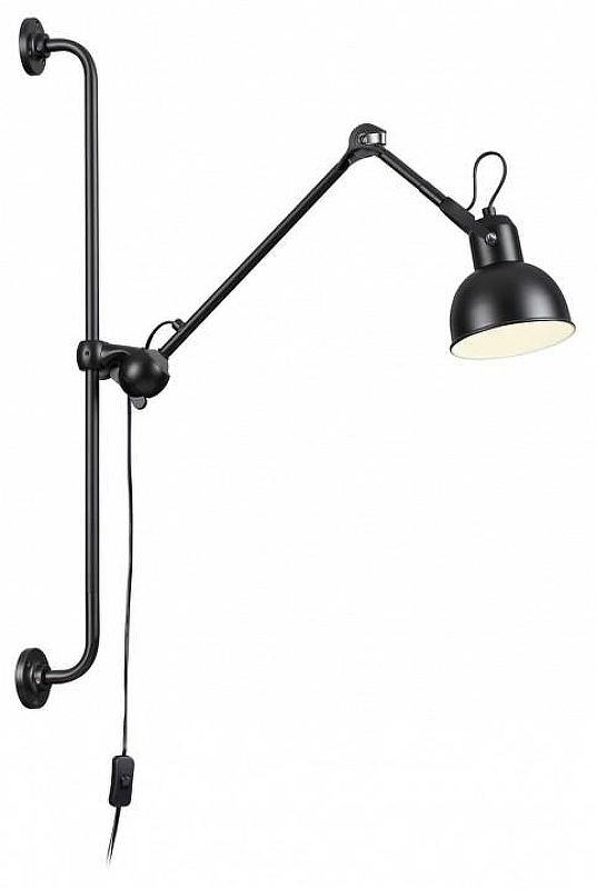 Бра Odeon Light Arta 4125/1WA цвет плафона/подвески Черный, цвет арматуры Черный