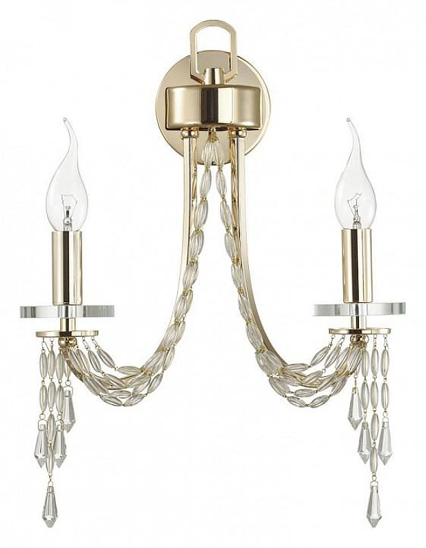 Бра Odeon Light Capel 5063/2W цвет плафона/подвески Прозрачный, цвет арматуры Золото