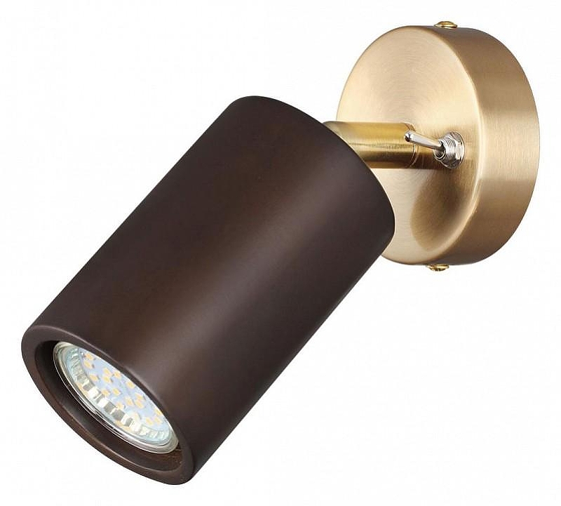 Бра Odeon Light Caucho 7062/1W цвет плафона/подвески Коричневый, цвет арматуры Бронза