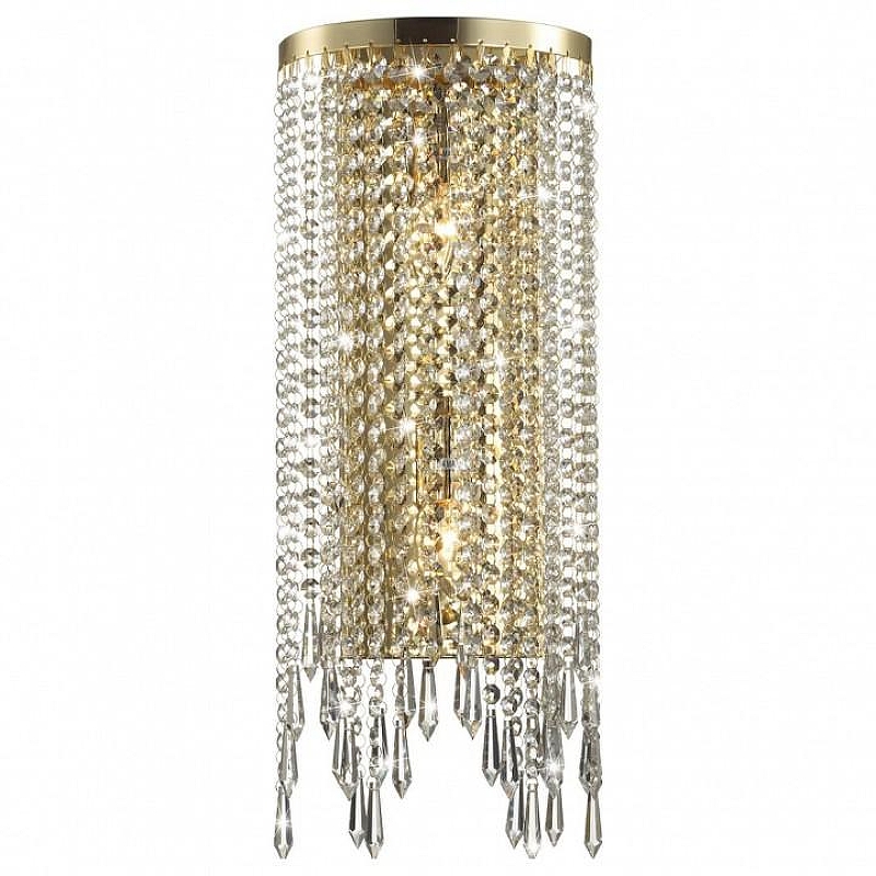 Бра Odeon Light Chokka 5028/2WA цвет плафона/подвески Прозрачный, цвет арматуры Золото