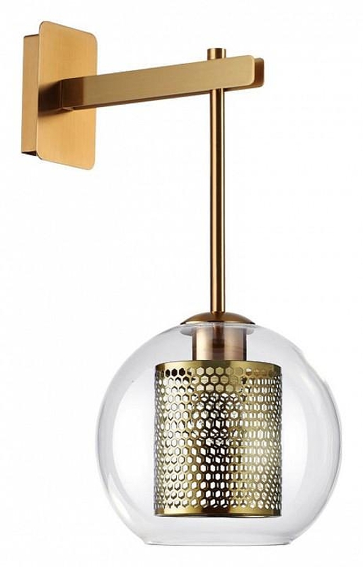 Бра Odeon Light Clocky 4939/1W цвет плафона/подвески Бронза, Прозрачный, цвет арматуры Бронза