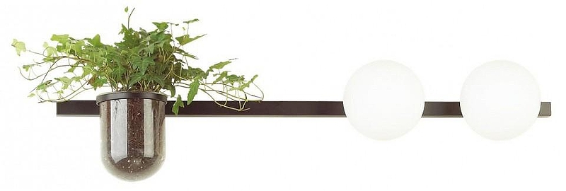 Бра Odeon Light Flower 4681/2W цвет плафона/подвески Белый, цвет арматуры Черный