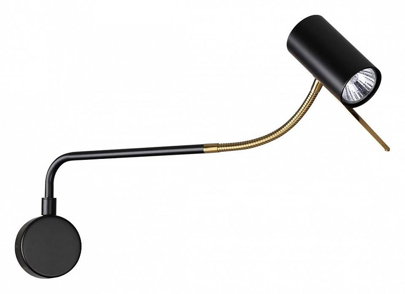 Бра Odeon Light G1g1 4382/1W цвет плафона/подвески Черный, цвет арматуры Черный