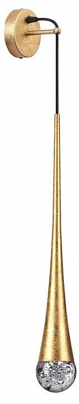 Бра Odeon Light Gota 4278/1W цвет плафона/подвески Прозрачный, цвет арматуры Золото