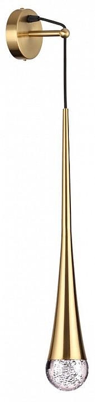 Бра Odeon Light Gota 4285/1W цвет плафона/подвески Бронза, Прозрачный, цвет арматуры Бронза