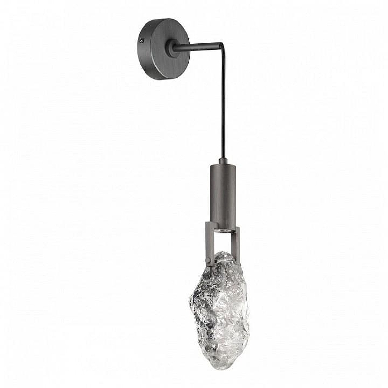 Бра Odeon Light L1a 6695/5WL цвет плафона/подвески Прозрачный, цвет арматуры Черный