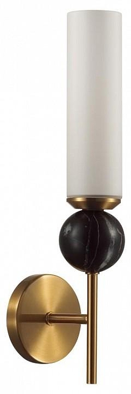 Бра Odeon Light Lolla 4361/1W цвет плафона/подвески Белый, Черный, цвет арматуры Латунь