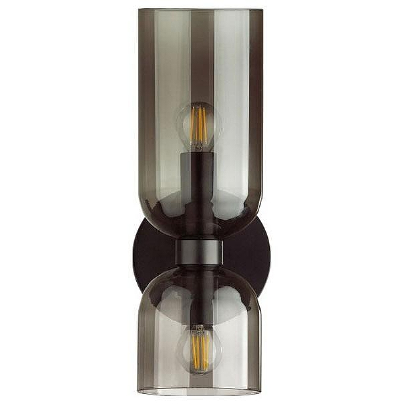 Бра Odeon Light Or1noco 4804/2W цвет плафона/подвески Светло-серый, цвет арматуры Черный