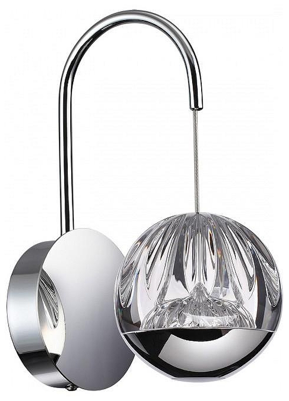 Бра Odeon Light Sono 5100/5WL цвет плафона/подвески Прозрачный, Хром, цвет арматуры Хром