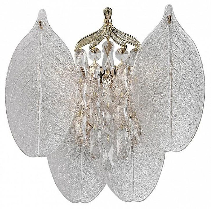 Бра Odeon Light Tears 5049/3W цвет плафона/подвески Прозрачный, цвет арматуры Золото
