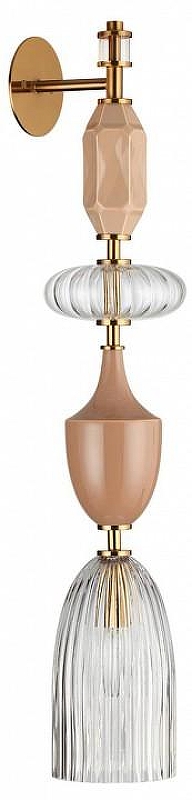 Бра Odeon Light Terra 5414/1W цвет плафона/подвески Прозрачный, цвет арматуры Бежевый, Бронза, Терракот
