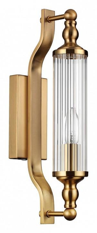Бра Odeon Light Tolero 4943/1W цвет плафона/подвески Прозрачный, цвет арматуры Бронза