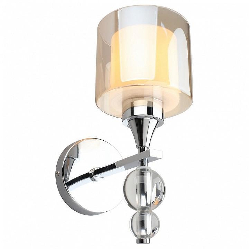 Бра Omnilux Aprica OML-70801-01 цвет плафона/подвески Оранжевый, цвет арматуры Хром