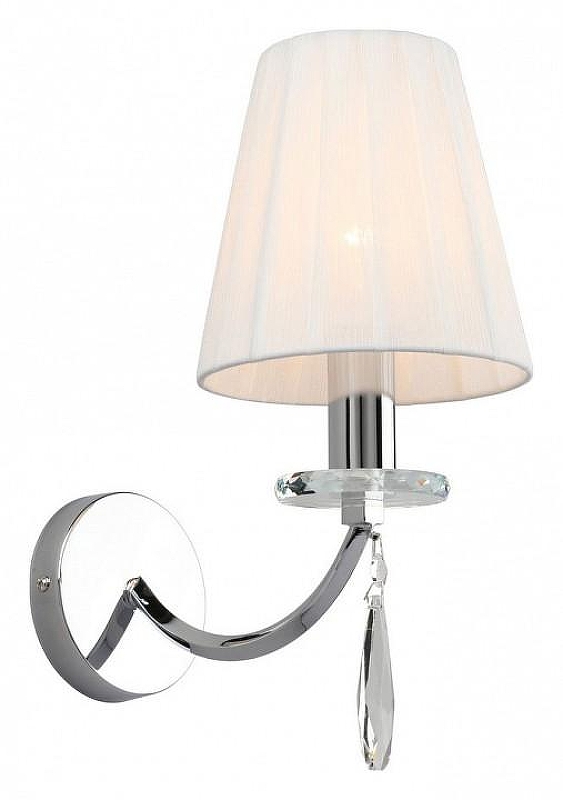 Бра Omnilux Breguzzo OML-57701-01 цвет плафона/подвески Белый, Прозрачный, цвет арматуры Хром