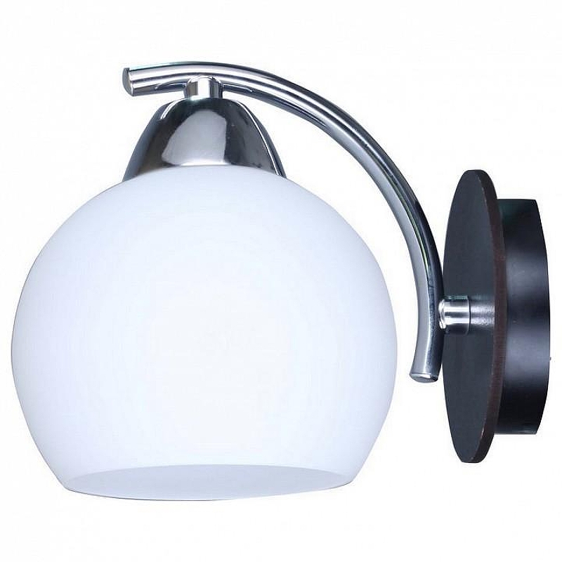 Бра Omnilux Caldiero OML-25401-01 цвет плафона/подвески Белый, цвет арматуры Хром, Черный