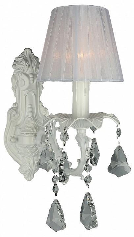 Бра Omnilux Catanzaro OML-30801-01 цвет плафона/подвески Белый, Прозрачный, цвет арматуры Белый