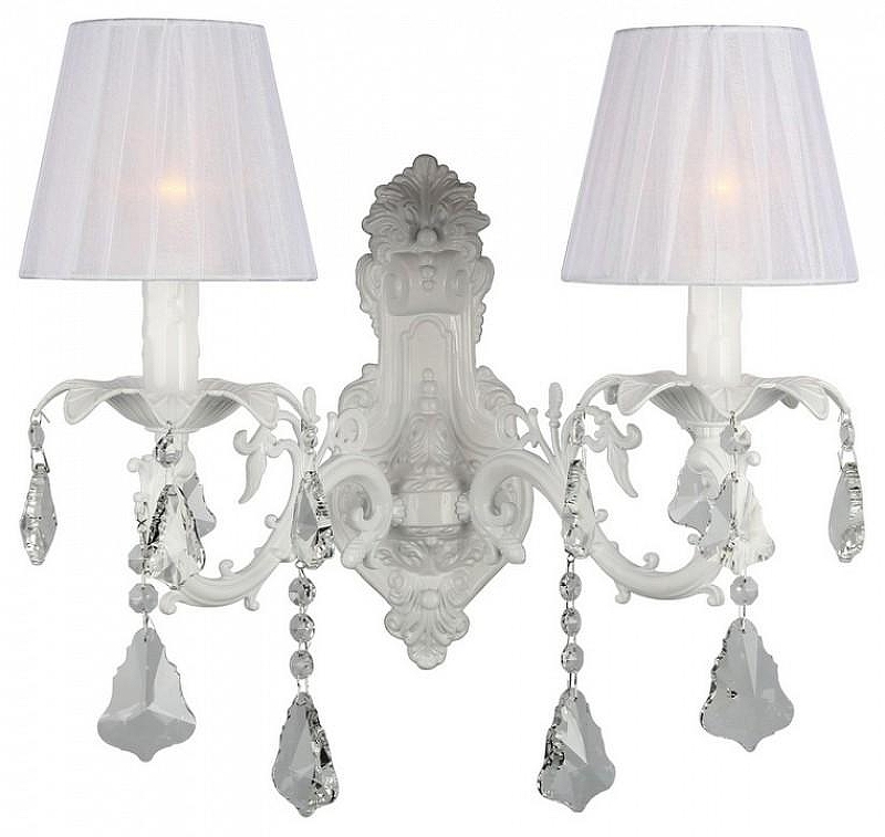 Бра Omnilux Catanzaro OML-30801-02 цвет плафона/подвески Белый, Прозрачный, цвет арматуры Белый