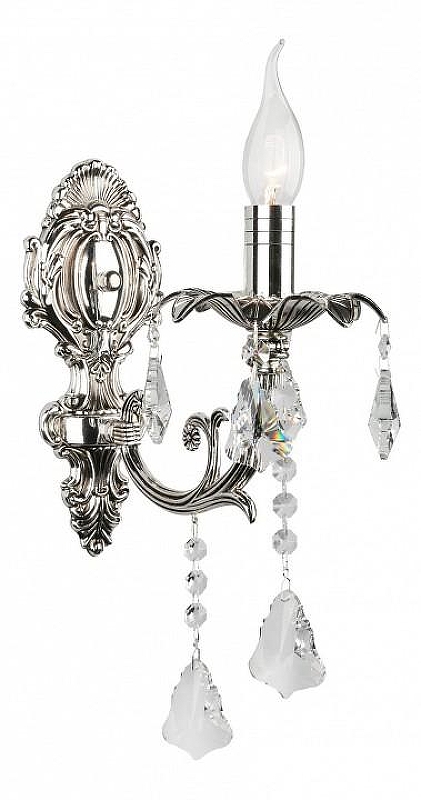 Бра Omnilux Grosseto OML-77711-01 цвет плафона/подвески Прозрачный, цвет арматуры Серебро