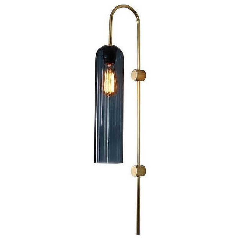 Бра Omnilux Parrini OML-99611-01 цвет плафона/подвески Бирюзовый, цвет арматуры Бронза