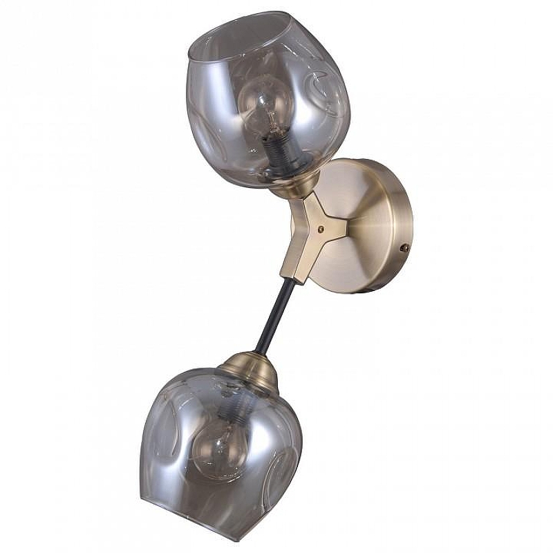 Бра Omnilux Pozzallo OML-93401-02 цвет плафона/подвески Хром, цвет арматуры Золото