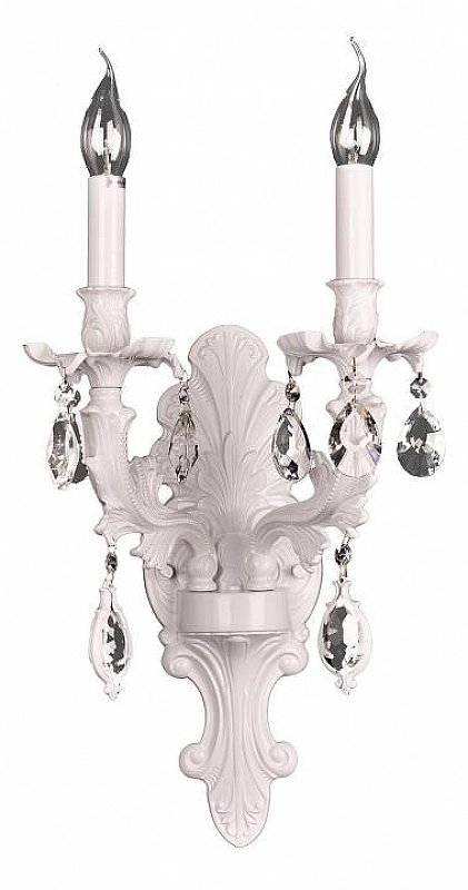 Бра Omnilux Senis OML-74711-02 цвет плафона/подвески Прозрачный, цвет арматуры Белый