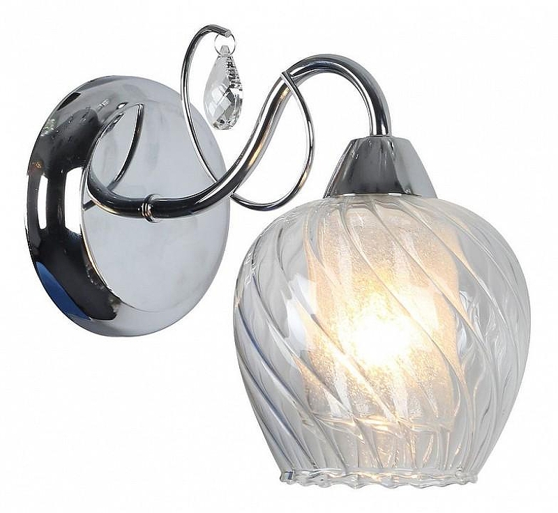 Бра Omnilux Telti OML-53601-01 цвет плафона/подвески Прозрачный, цвет арматуры Серый