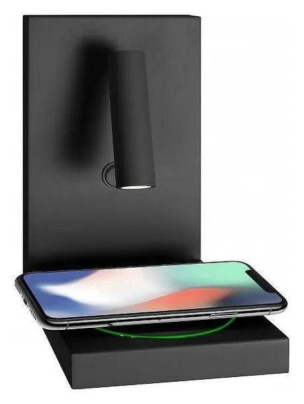 Бра с полкой iLedex iCharge 1831A BK цвет плафона/подвески Черный, цвет арматуры Черный
