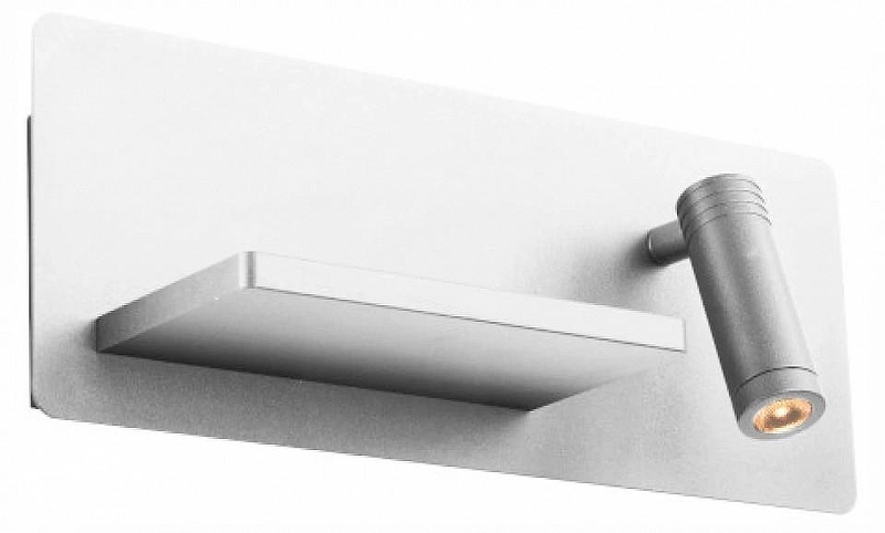 Бра с полкой Lightstar Muro 808546 цвет плафона/подвески Белый, цвет арматуры Белый