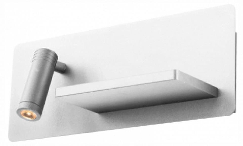 Бра с полкой Lightstar Muro 808556 цвет плафона/подвески Белый, цвет арматуры Белый