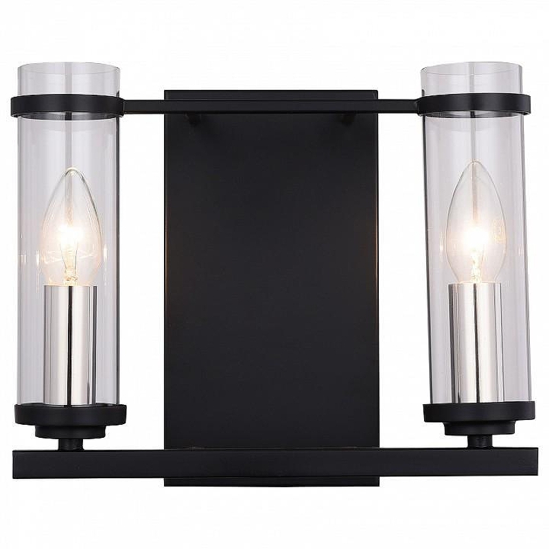 Бра ST-Luce B1chero SL334.401.02 цвет плафона/подвески Прозрачный, цвет арматуры Никель, Черный