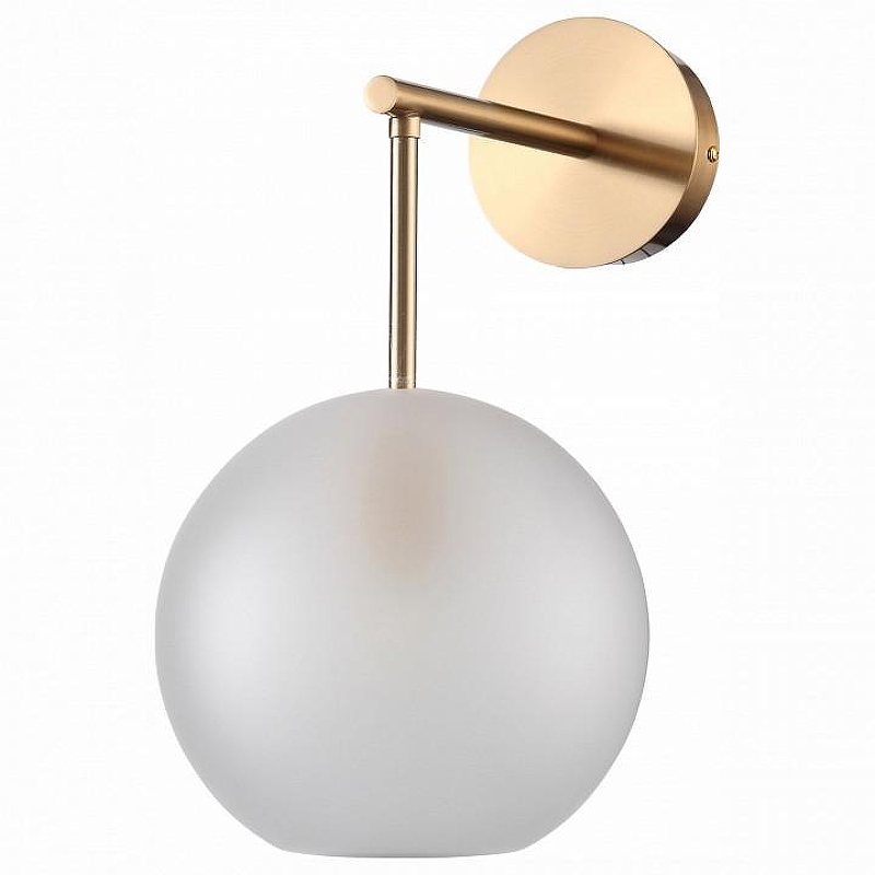 Бра ST-Luce Bopone SL1133.501.01 цвет плафона/подвески Белый, цвет арматуры Латунь